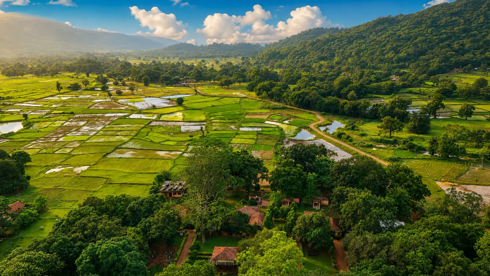 Scenic forest landscape of Similipal Tiger Reserve